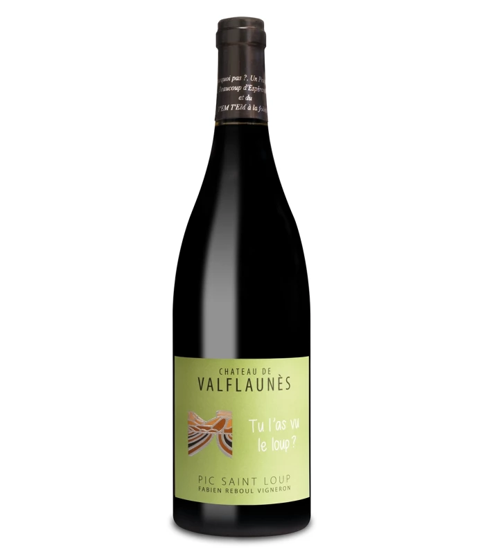 Pic saint Loup sans sulfites - Tu l'as vu le loup - Bouteille 75 cl