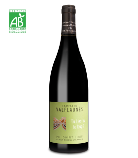 Pic saint Loup sans sulfites - Tu l'as vu le loup - Bouteille 75 cl
